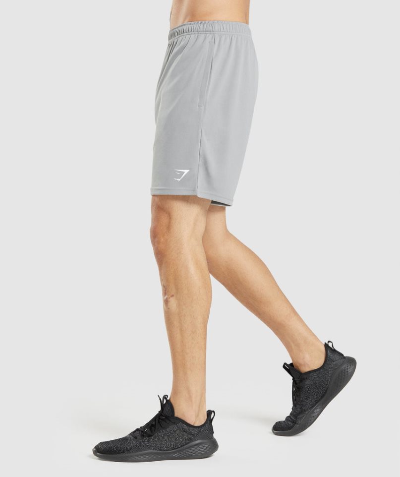 Men's Gymshark Arrival Knitted Shorts Grey | CA A0176D